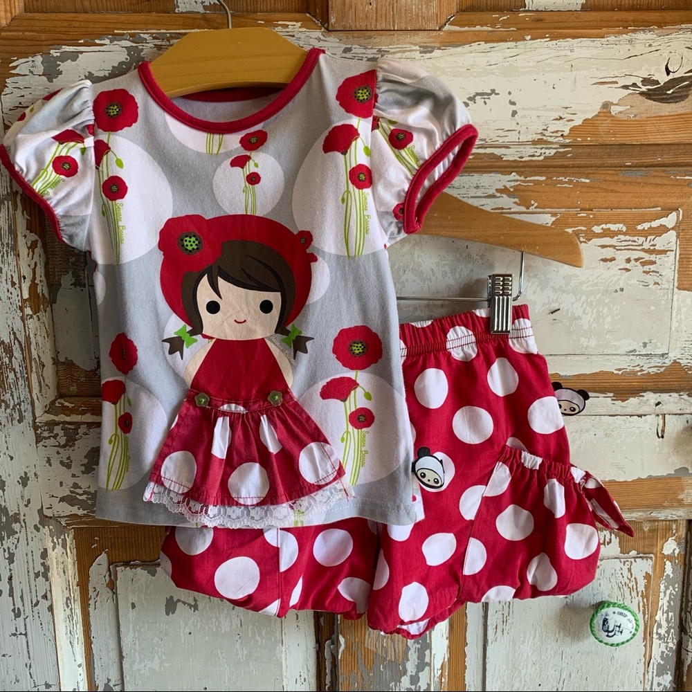 Servane Barrau 2 piece outfit ~top play cond.